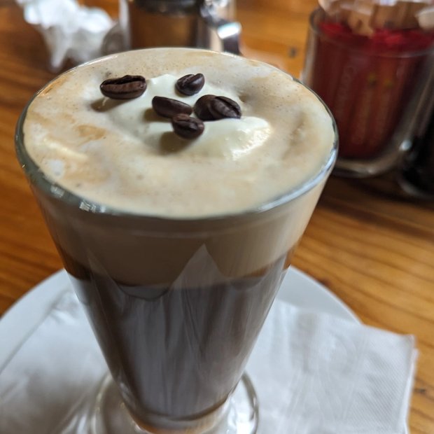 Iced coffee cocktail