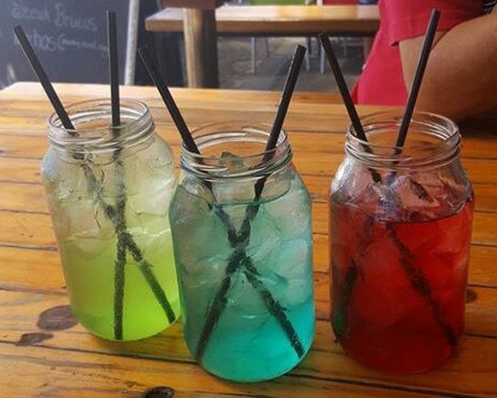 Bowls, jars, gintails and wine